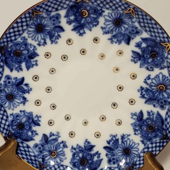 Lomonosov Teacup and Saucer Blue Russia - Picture 6 of 8